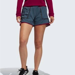 Adidas heat ready grey and pink training shorts
